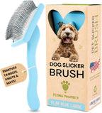 Slicker Brush for Dogs - Long Pin for Poodles, Doodles & Long Haired Dogs, Deshedding & Dematting Tool, Slicker Dog Brushes for Grooming (Coral, Flat Large) - Image 13