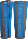 Professional's Choice Deluxe Fly Boots front view showing Pacific Blue mesh material.