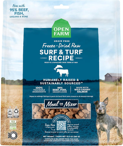 Open Farm, Freeze Dried Raw Dog Food, Morsels with 95% Meat, Organs & Bone, Organic Produce & Superfoods, Complete Meal or Freeze Dried Dog Food Topper, Grass-Fed Beef Recipe, 13.5oz Bag - Image 10