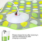 FUGODIWI interactive cat toy top perspective with an indoor kitten playing.