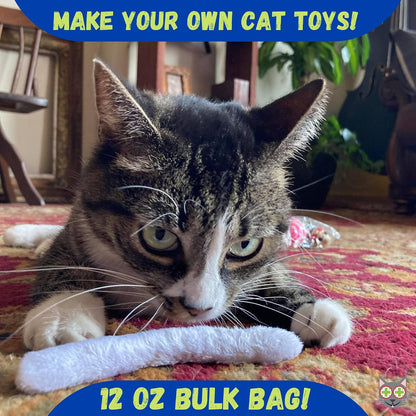 Heavy duty resealable bulk bag packaging of Smokey's Stash catnip showing no stems or seeds