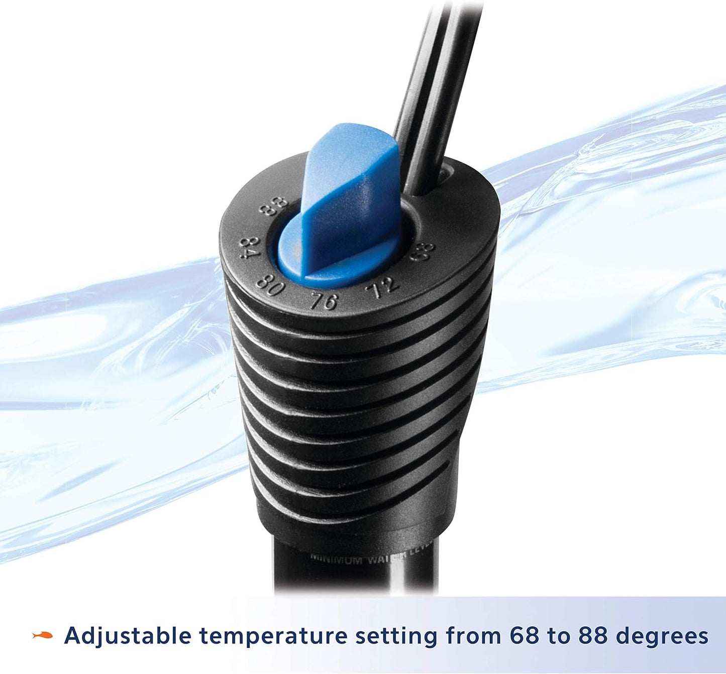 Side profile of Aqueon 150 watt aquarium heater