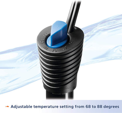 Side profile of Aqueon 150 watt aquarium heater