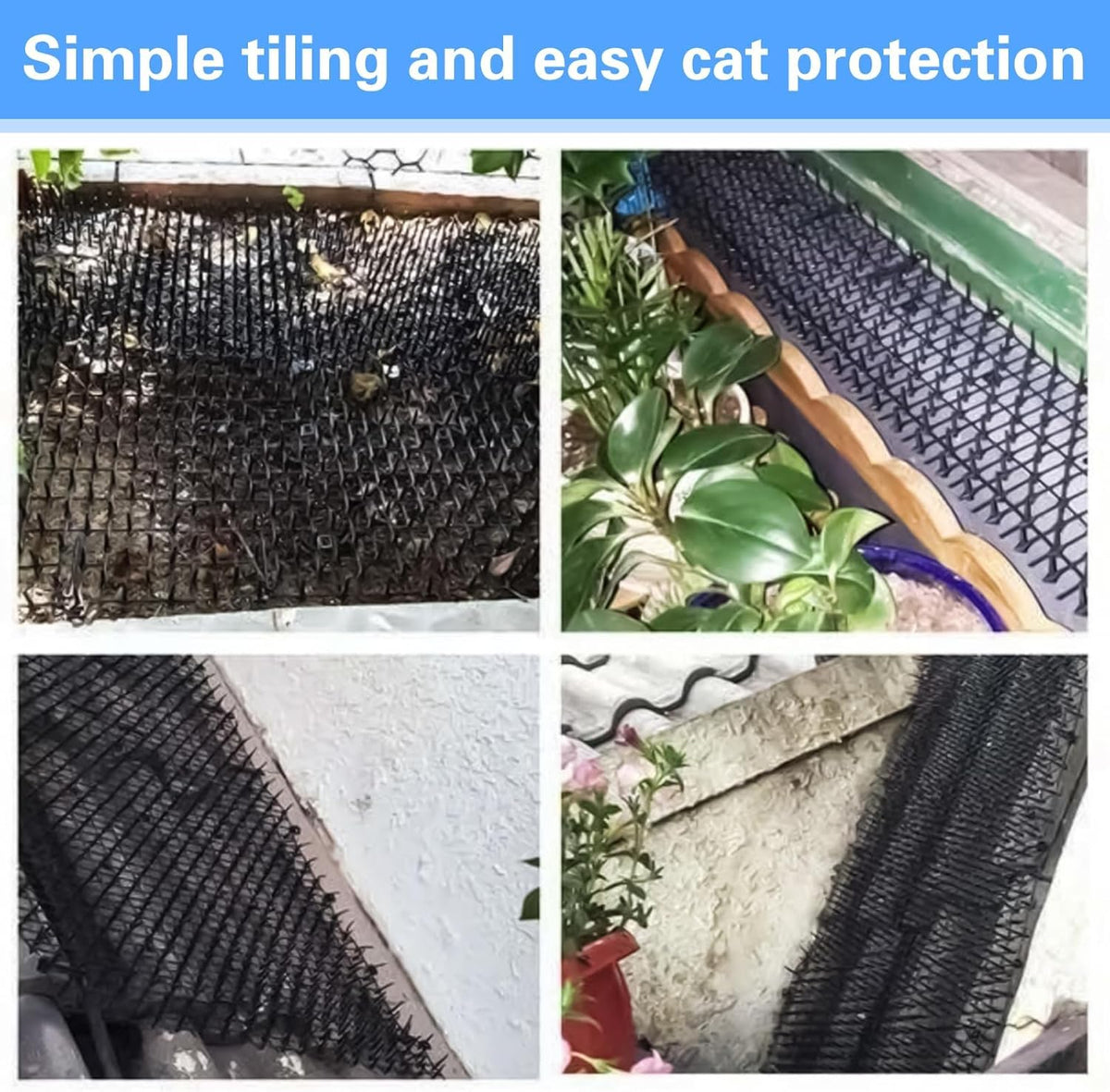 Flexible polypropylene mesh of Forhome cat deterrent mat