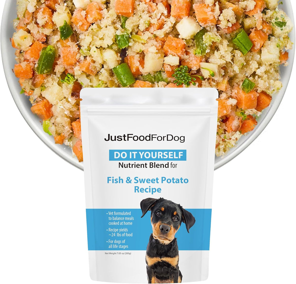 Just Food for Dogs Nutrient Blend, Vitamins and Supplements for Homemade Dog Food, Chicken and Rice, DIY Fresh Pet Meals and Toppers, Human Grade Quality, Dog Vitamins & Multivitamin Additive - Image 12