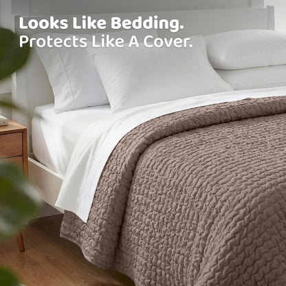 Machine washable premium furniture protector texture detail