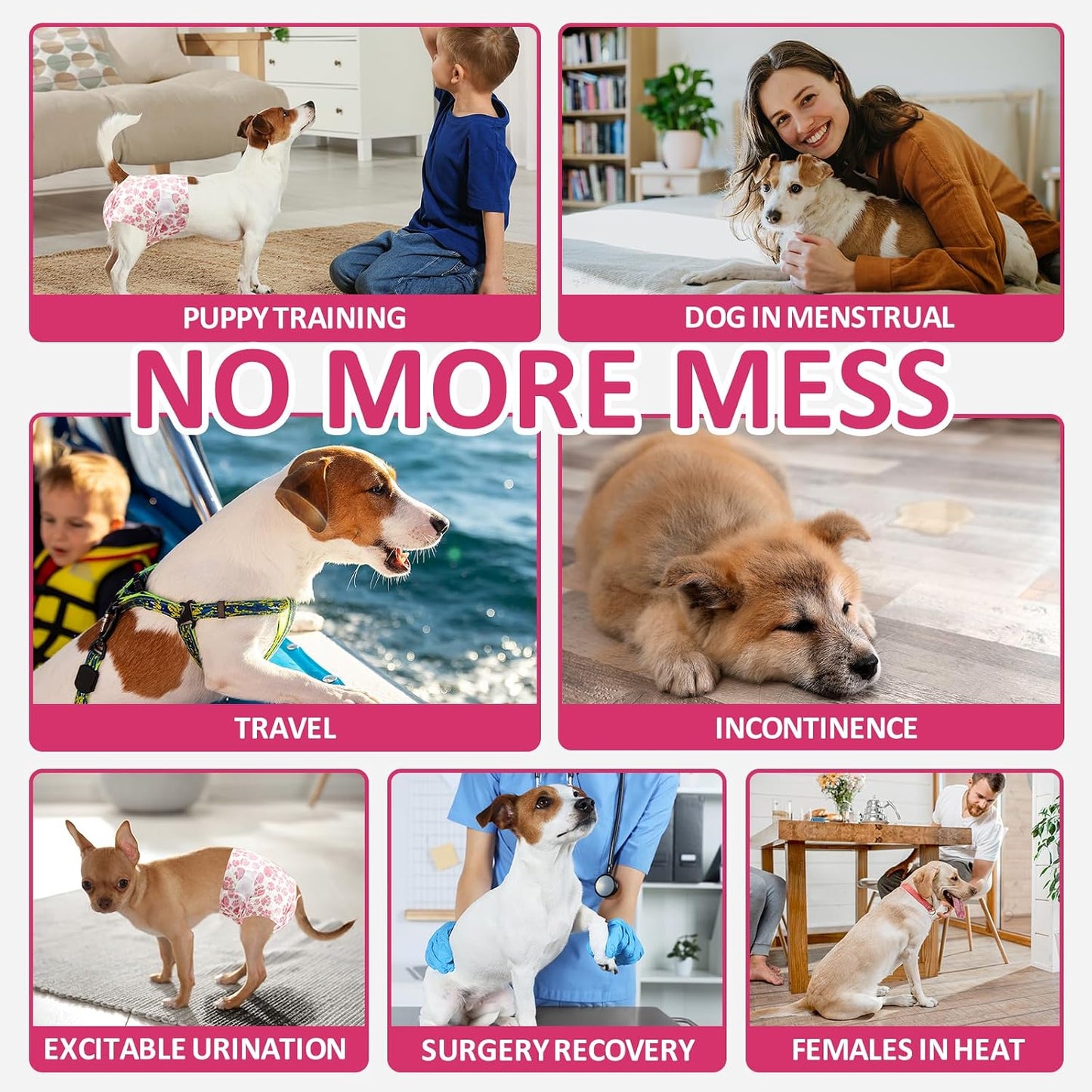 Dono disposable pet training diapers pack of 16 highlighting comfort design for female puppies.