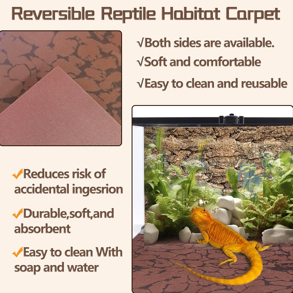 High density tech fiber terrarium substrate showing smooth non abrasive texture