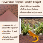High density tech fiber terrarium substrate showing smooth non abrasive texture