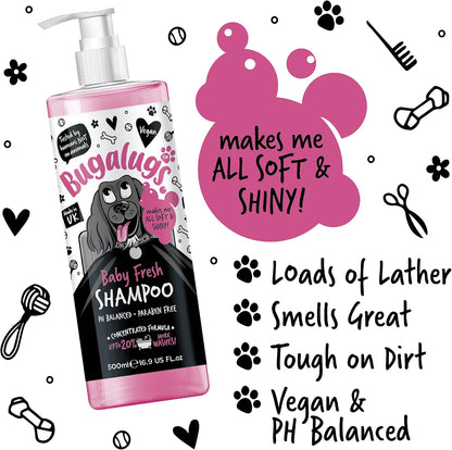 Texture of professional 2-in-1 dog shampoo and conditioner