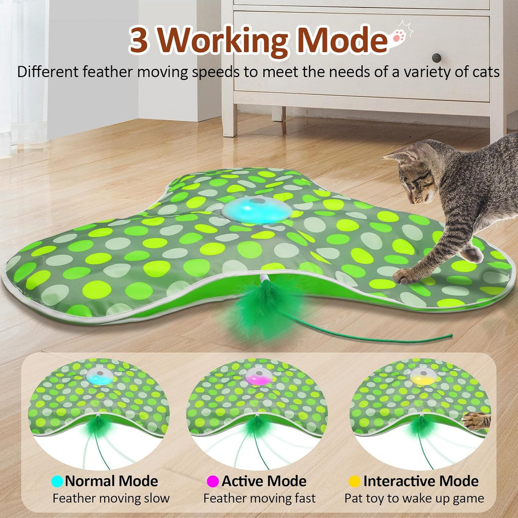 Sofolor chirping cat toy double-layered mat setup for indoor kittens.