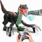 Toy Feast remote control velociraptor dinosaur front view