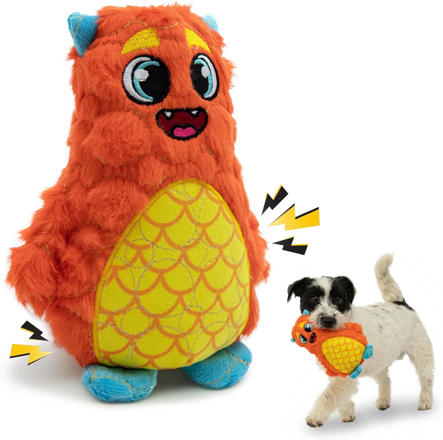 Bite Force Dog Toy - Large Durable & Strong Plush Green Monster Dog Toy, Kevlar-Reinforced for Aggressive Chewers - Image 14
