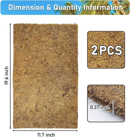 PINVNBY PIVBY coco coir mat terrarium liner pack of two
