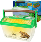 Nature Bound Bug Catcher Critter Barn Habitat front view showcasing the ventilated lid and clear plastic enclosure.