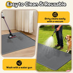 Bartuke grey silicone mat being cleaned with water