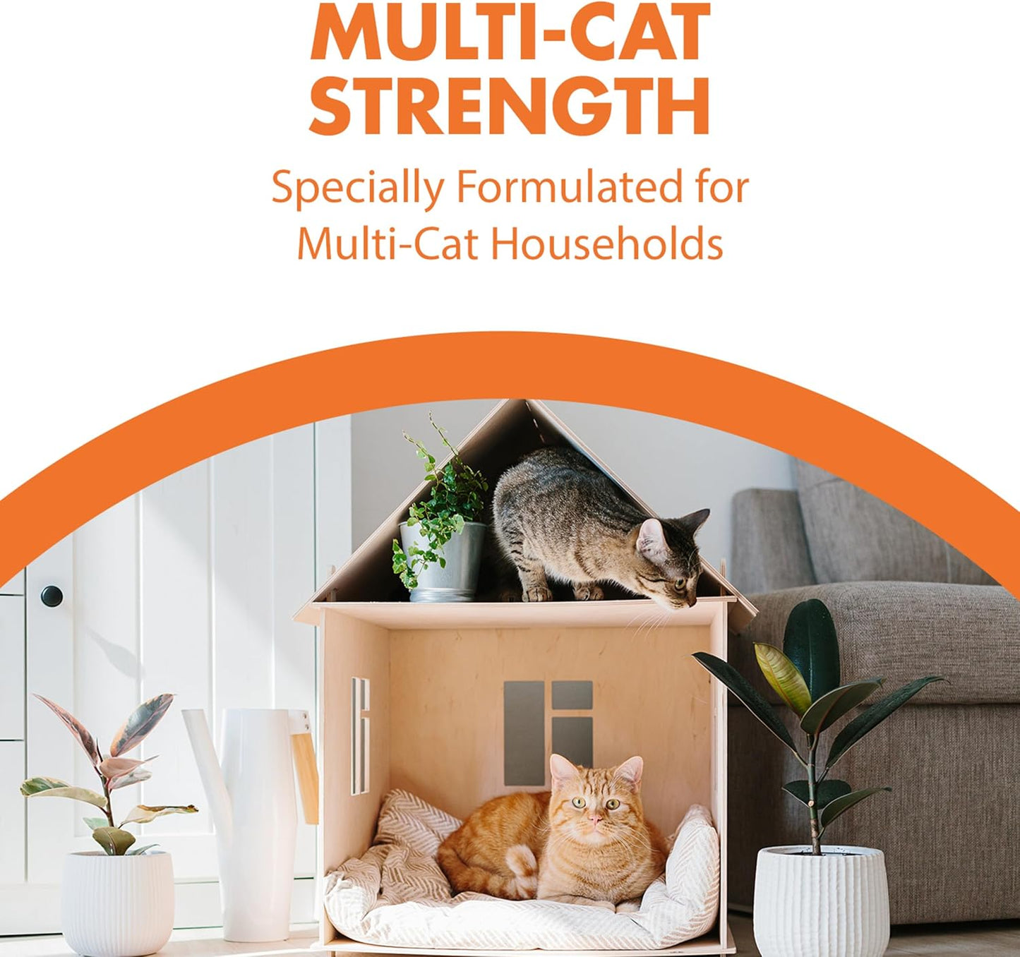 Graphic representation of clumping cat litter performance