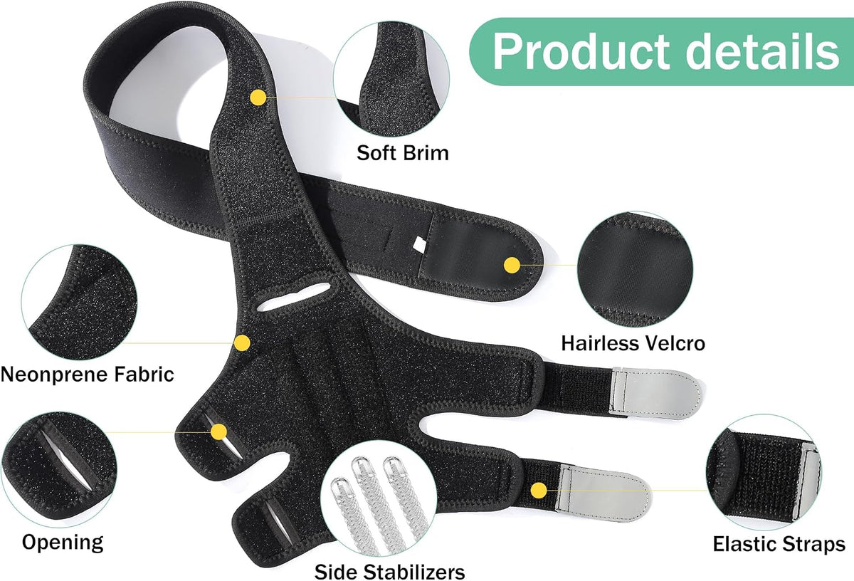 Close up of Lyderpet dog ACL brace velcro adjustment straps