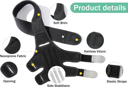 Close up of Lyderpet dog ACL brace velcro adjustment straps