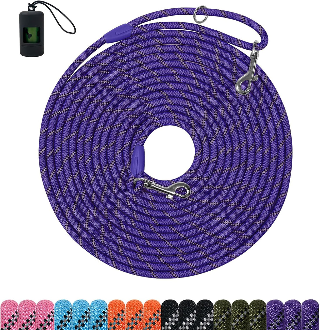 Long Dog Training LeashHeavy Duty Reflective Rope Lead for Small Medium Large Dogs 6FT 10FT 15FT 30FT 50FT for Training, Walking, Backyard, Camping - Image 11