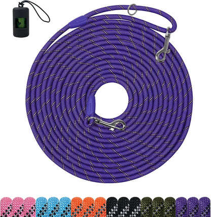 Long Dog Training LeashHeavy Duty Reflective Rope Lead for Small Medium Large Dogs 6FT 10FT 15FT 30FT 50FT for Training, Walking, Backyard, Camping - Image 11