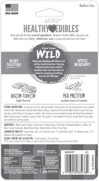 Nylabone healthy edibles bison chew bones back panel instructions