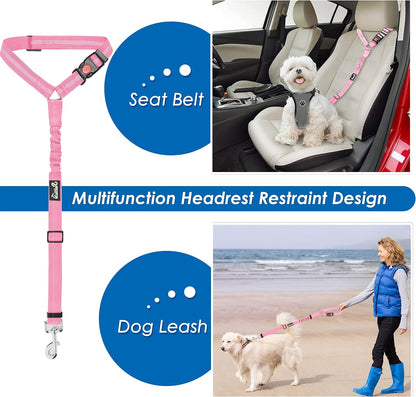 Lukovee pink pet travel safety accessory for secure car rides