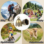 AsYeegata premium pet tracking bells highlighting the compact size suitable for cats and small dogs
