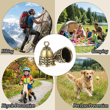 AsYeegata premium pet tracking bells highlighting the compact size suitable for cats and small dogs