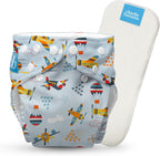 Charlie Banana Aviator reusable cloth diaper front view