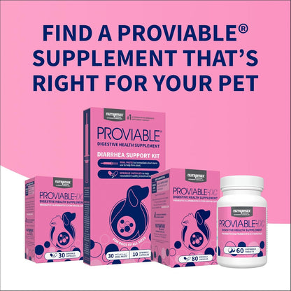 Nutramax Proviable Probiotics for Small Dogs and Cats, Diarrhea Support Kit, Digestive Health Supplement with Multiple Strains of Bacteria, Plus Prebiotics, Kaolin and Pectin, 15 ml Paste and 10 Capsules - Image 10