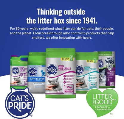 Cats Pride lightweight clumping litter product label