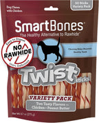 SmartBones premium pet chews demonstrating easy to digest alternative to traditional rawhide.