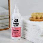 Buddycare natural ear cleaner for cats back label details