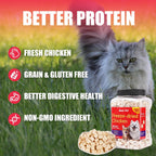 Back label of Just Try seven point zero five ounce pet treats value pack