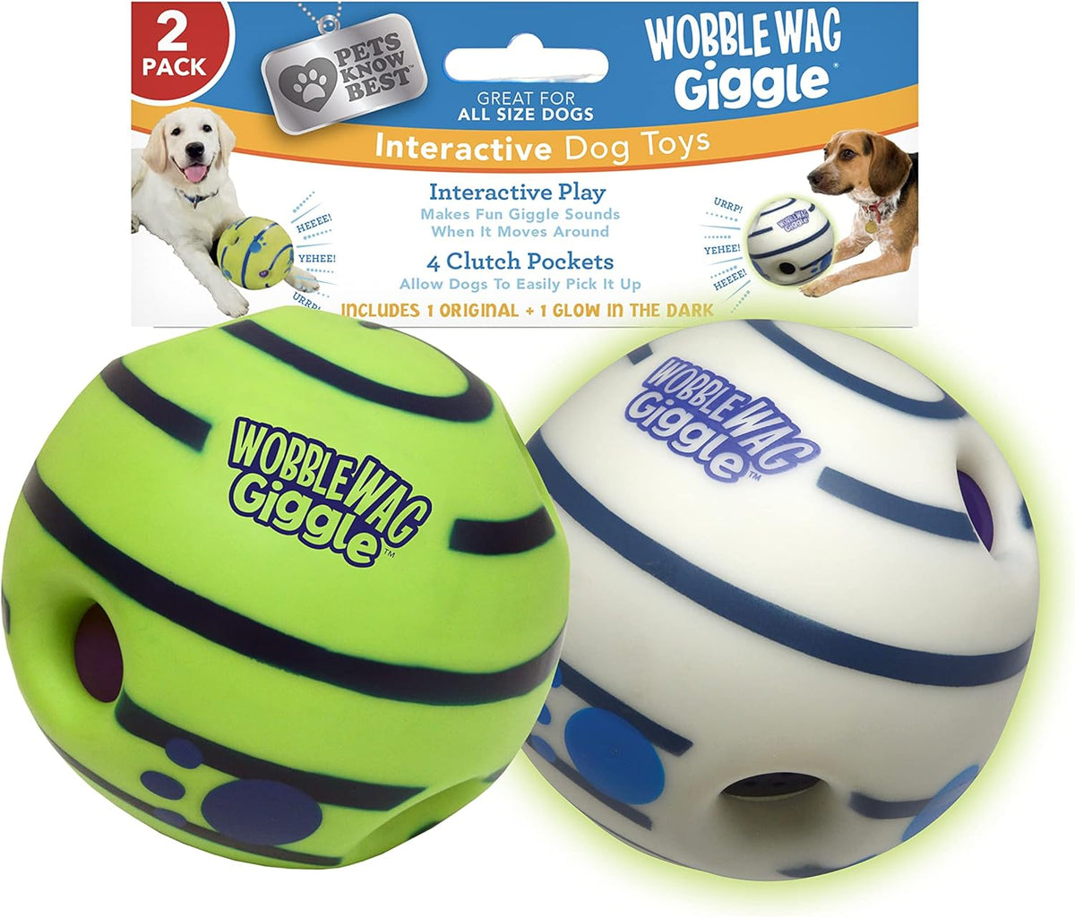 Wobble Wag Giggle Ball, Interactive Dog Toy, Fun Giggle Sounds When Rolled or Shaken, Pets Know Best, As Seen On TV - Image 10