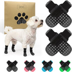 SCENEREAL Anti Slip Dog Socks to Prevent Licking Paws, Dog Booties & Paw Protectors for Hot Pavement Hardwood Floors, Traction Control for Small Medium Large Senior Dogs, Pink M - Image 11
