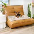 Furhaven waterproof pet throw blanket front view for furniture protection