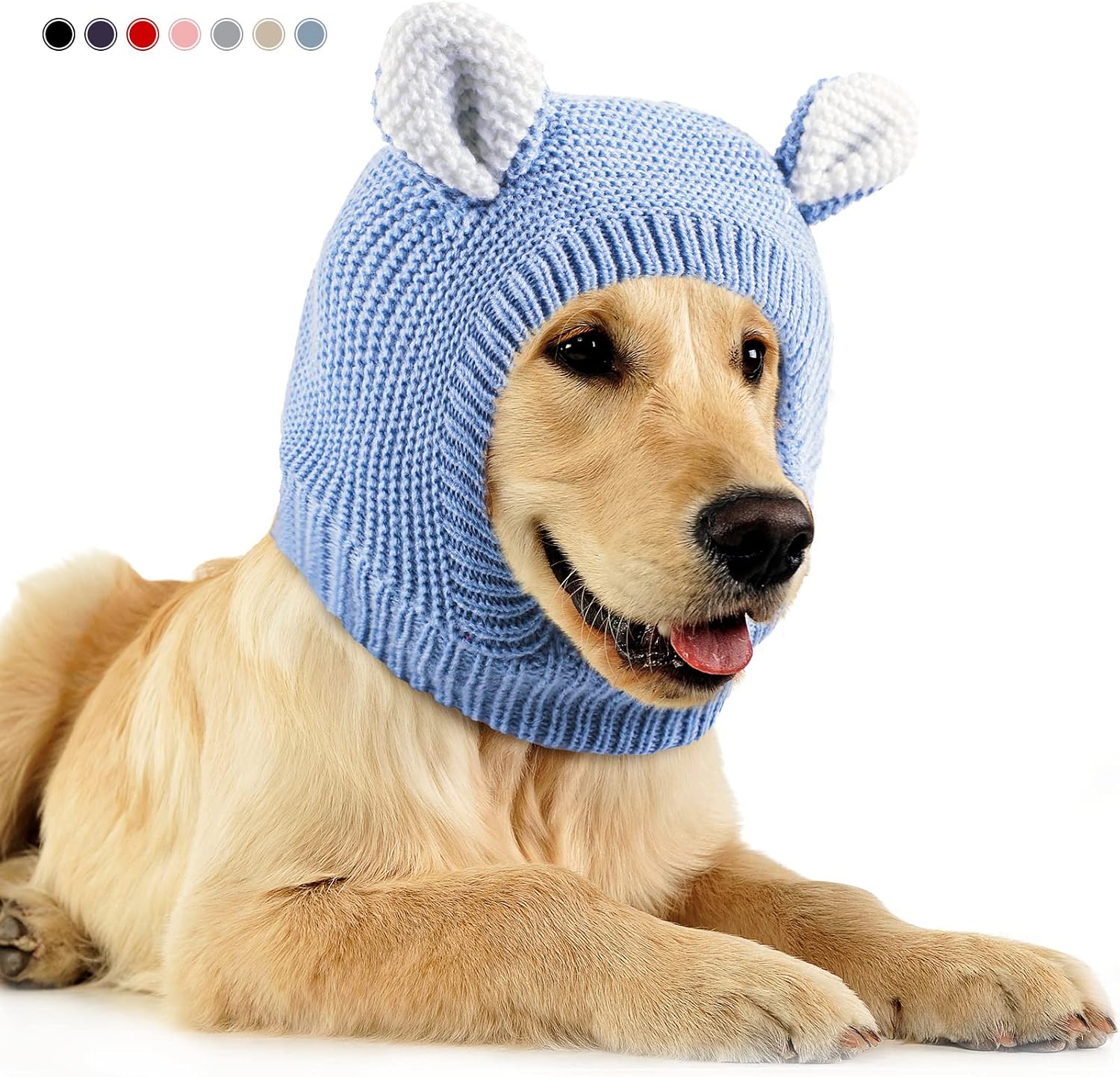 Frienda elastic dog beanie for anxiety relief
