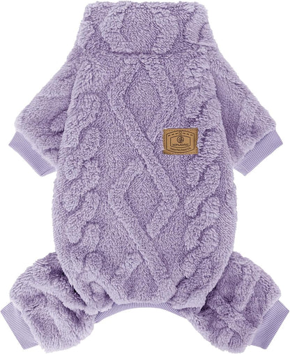 XPUDAC Dog Sweater Fleece Dog Pajamas Pjs for Small Medium Dogs Girl Boy Cute Turtleneck Doggy Winter Clothes Puppy Onesies Outfits for Chihuahua Yorkie, Grey XXS - Image 14