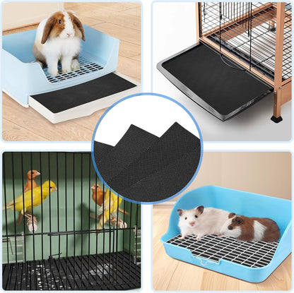 Using two Harhana liners together for a larger bird cage tray