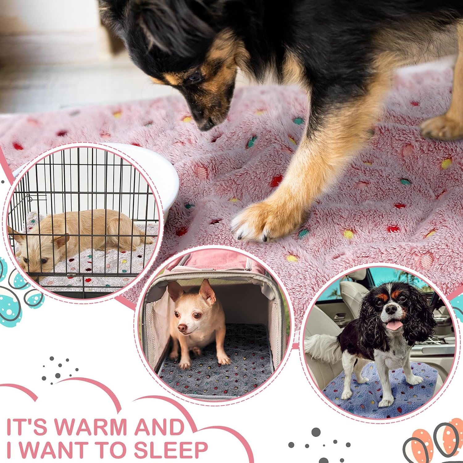 Tudomro waterproof small animal cage mat pile