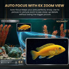 Noonkey aquarium camera mounted on glass tank