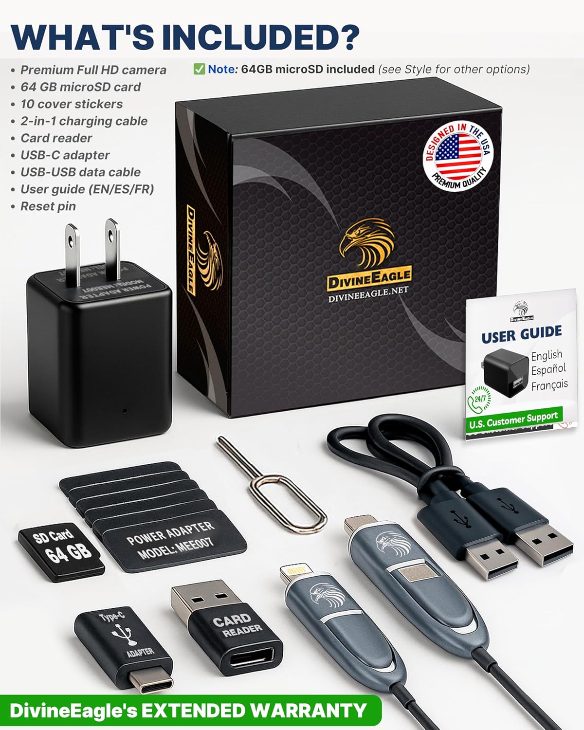 DivineEagle camera in home office environment