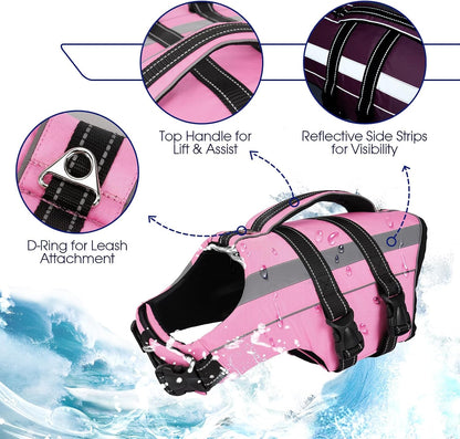FUAMEY puppy swimming vest detailing adjustable belly buckle straps