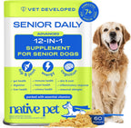 Native Pet The Daily Dog Vitamins & Supplements - 11-in-1 Multivitamin Powder for Dogs - Supports Whole Body Health, Digestion, Mobility & Immunity with Collagen, Glucosamine & Probiotics - 60 Scoops - Image 12