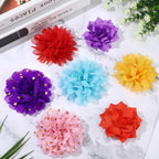 Assorted sizes of pet collar flower decorations ranging from five to ten centimeters.