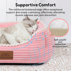 Side profile of Zerbuger medium pet sofa bed with white trim