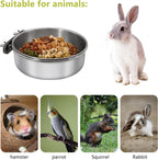 Bird Feeding Dish Cups, Stainless Steel, 2 Pack, Small - Image 4