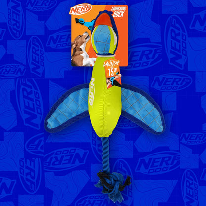 Detail shot of the elastic pocket on the Nerf Dog toy head